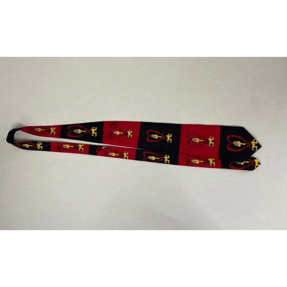 Vintage Dr Seuss‎ Silk Tie 1996 Red Black Thing Character Novelty Mens Necktie